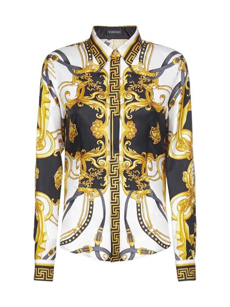 versace looking shirts for women|Versace female shirts.